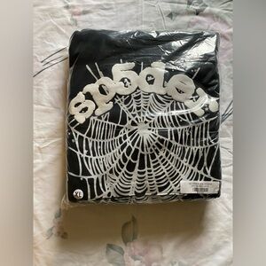 Spade Black Jacket with White Web Design